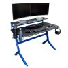 Techni Sport Blue Stryker Gaming Desk; Blue