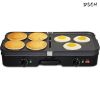 3-in-1 Electric Indoor Grill + Griddle;  Reversible Nonstick Plates;  2 Cooking Zones with Adjustable Temperature;  8-Serving;  Black