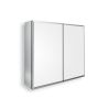 30x26 inch Double door mirror medicine cabinet Surface Mount or Recess aluminum