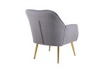 Modern Mid Century Chair velvet Sherpa Armchair for Living Room Bedroom Office Easy Assemble