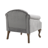 Upholstered Accent Chair for Bedroom Living Room Chairs Lounge Chair with Wood Legs Gray Velvet