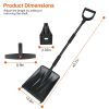 3 In 1 Snow Shovel Kit Brush Ice Scraper Collapsible Design Snow Removal