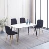 Dining Chair 4PCS(BLACK); Modern style; New technology.Suitable for restaurants; cafes; taverns; offices; living rooms; reception rooms.