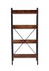 DN 4 LAYER DISPLAY BOOKSHELF H LADDER SHELF STORAGE SHELVES RACK SHELF UNIT METAL FRAME; TIGGER; 1 pc per carton