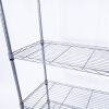 5-Shelf Adjustable, Heavy Duty Storage Shelving Unit , Steel Organizer Wire Rack