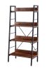 DN 4 LAYER DISPLAY BOOKSHELF H LADDER SHELF STORAGE SHELVES RACK SHELF UNIT METAL FRAME; TIGGER; 1 pc per carton