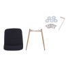 Dining Chair 4PCS(BLACK); Modern style; New technology.Suitable for restaurants; cafes; taverns; offices; living rooms; reception rooms.