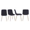 Dining Chair 4PCS(BLACK); Modern style; New technology; Suitable for restaurants; cafes; taverns; offices; living rooms; reception rooms.Simple struct