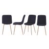 Dining Chair 4PCS(BLACK); Modern style; New technology; Suitable for restaurants; cafes; taverns; offices; living rooms; reception rooms.Simple struct