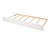 Full Size Daybed Wood Bed with Twin Size Trundle; White