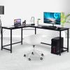 L-shaped computer desk corner workstation study game table home office