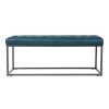 Ciarin Upholstered Hallway Bench - Blue