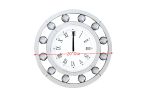 Boffa Wall Clock in Mirrored 97405