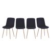 Dining Chair 4PCS(BLACK); Modern style; New technology; Suitable for restaurants; cafes; taverns; offices; living rooms; reception rooms.Simple struct