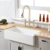 Double Handle Bridge Kitchen Faucet With Pull-Down Spray Head