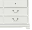 Classic Traditional Style Dresser of 6x Drawers White Finish Bedroom Antique Handles Wooden Furniture