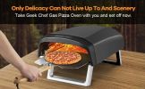 Geek Chef Gas Pizza Oven, Pizza Ovens for Outside Propane, Outdoor Ovens with 13 inch Pizza Stone, Portable Gas Pizza Oven with Foldable Legs, Pizza O