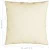 Throw Pillows 4 pcs Cream 23.6"x23.6" Fabric