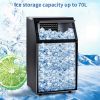 Freestanding Commercial Ice Maker Machine 100LBS/24H;  Auto-Clean Built-in Automatic Water Inlet Clear Ice Cube Maker with Scoop;  Ideal for Supermark