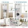 2-Door Over The Toilet Bathroom Storage Cabinet with Adjustable Shelf