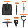 3 In 1 Snow Shovel Kit Brush Ice Scraper Collapsible Design Snow Removal