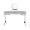 Myles Vanity Set w/USB Port; Antique White &amp; Chrome Finish AC00840