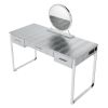 Myles Vanity Set w/USB Port; Antique White &amp; Chrome Finish AC00840