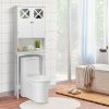 2-Door Over The Toilet Bathroom Storage Cabinet with Adjustable Shelf