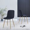 Dining Chair 4PCS(BLACK); Modern style; New technology.Suitable for restaurants; cafes; taverns; offices; living rooms; reception rooms.