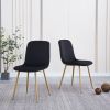 Dining Chair 4PCS(BLACK); Modern style; New technology.Suitable for restaurants; cafes; taverns; offices; living rooms; reception rooms.