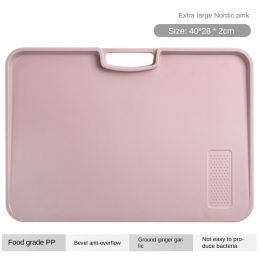 Xiangfei kitchen utensils; double-sided cutting board set; creative products; plastic chopping board; household plastic chopping board (shape: square, Specifications: Extra large kitchen board Nordic noodles - without glue)