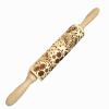 Wooden Christmas Rolling Pins Rock Snowflake Elk Embossing Baking Tool Cookies Biscuit Fondant Cake Patterned Roller