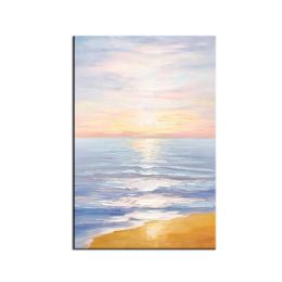 Modern Artist Painted Abstract Lingering Light Of The Setting Sun Oil Painting On Canvas Wall Art Picture Decor For Room Home (size: 150x220cm)