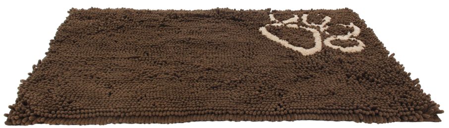 Pet Life 'Fuzzy' Quick-Drying Anti-Skid and Machine Washable Dog Mat (Color: Dark brown)