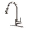 Pull Down Kitchen Faucet with Sprayer Stainless Steel