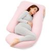 Pregnancy Pillows with Cooling Cover; U-Shaped Full Body Maternity Pillow for Side Sleepers 57 inch