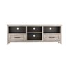 WESOME 70.08 Inch Length Black TV Stand for Living Room and Bedroom;  with 2 Drawers and 4 High-Capacity Storage Compartment.