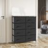 Fabric Dresser for Bedroom;  Tall Dresser with 8 Drawers;  Storage Tower with Fabric Bins;  Double Dresser;  Chest of Drawers for Closet;  Living Room