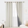 100% Blackout Curtains for Bedroom; 84 inch Length 2 Panels Set; Grommet Thermal Insulated Curtains (52" x 84"; 2 Panels)