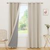 100% Blackout Curtains for Bedroom; 84 inch Length 2 Panels Set; Grommet Thermal Insulated Curtains (52" x 84"; 2 Panels)