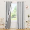 100% Blackout Curtains for Bedroom; 84 inch Length 2 Panels Set; Grommet Thermal Insulated Curtains (52" x 84"; 2 Panels)