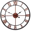 16"/23" Large Metal Wall Clock Giant Roman Numeral Garden Decoration