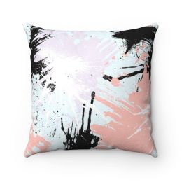 Accent Pillows, Abstract Paint Splatter Style Pillow (size: 16" x 16")