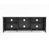 WESOME TV Stand Storage Media Console Entertainment Center; Tradition Black