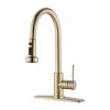 Stainless Steel Pull Down Kitchen Faucet with Soap Dispenser