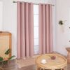 100% Blackout Curtains for Bedroom; 84 inch Length 2 Panels Set; Grommet Thermal Insulated Curtains (52" x 84"; 2 Panels)