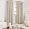 100% Blackout Curtains for Bedroom; 84 inch Length 2 Panels Set; Grommet Thermal Insulated Curtains (52" x 84"; 2 Panels)