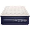 18" Elevated Durable Air Mattresses for Camping; Home&Guests; Fast&Easy Inflation/Deflation Airbed; Black/Blue Double Blow up Bed; Travel Cushion; Ind