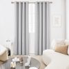 100% Blackout Curtains for Bedroom; 84 inch Length 2 Panels Set; Grommet Thermal Insulated Curtains (52" x 84"; 2 Panels)