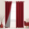 100% Blackout Curtains for Bedroom; 84 inch Length 2 Panels Set; Grommet Thermal Insulated Curtains (52" x 84"; 2 Panels)